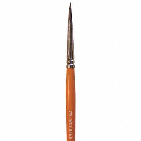 Wooster #3 Artist Camel Hair Bristle, Paint Brush F1628